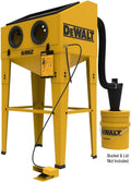 DEWALT Abrasive Blast Cabinet, Modular Standalone or Benchtop Sand Blasting Cabinet 20 CFM @ 90 PSI, Max Pressure 125 PSI (DXCM009-0370)