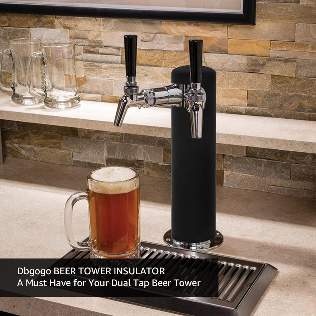 Beer Tower Insulator Cover for Double Tap Draft Tower, Reduces Condensation F9322
