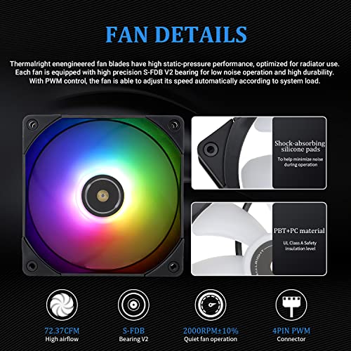 240mm ARGB Water Cooling CPU Cooler with Dual PWM Fans A30250