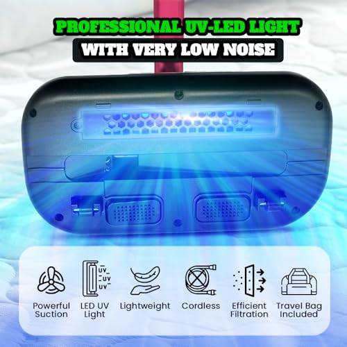 Cordless Mattress Vacuum Cleaner for Deep Cleaning, Red K99962