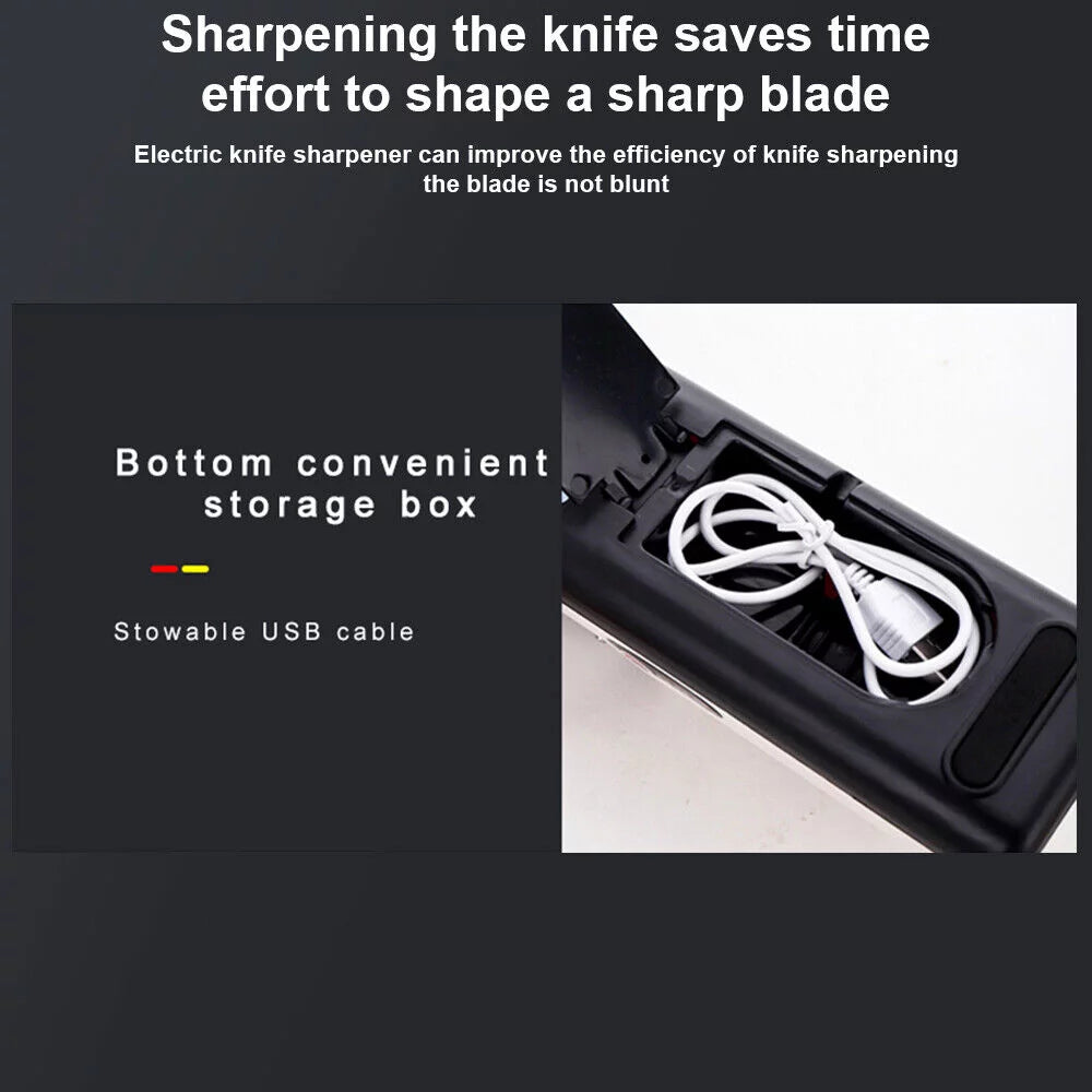 Electric Knife Sharpener 3 Speed Sharpening System T80211
