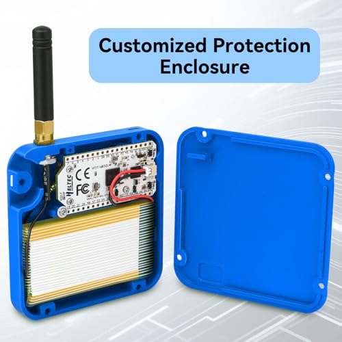 2 Pack ESP32 LoRa V3 Development Board with 915MHz Antennas, 3000mAh Battery, Meshtastic Case, OLED Display for Arduino LoRaWAN IOT D8768