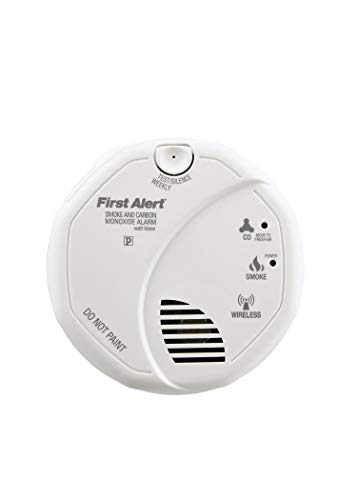 Wireless Photoelectric Smoke and Carbon Monoxide Combo Alarm with Voice and Location Q117092