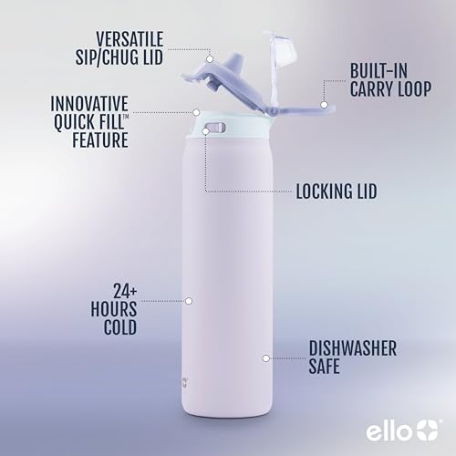 Stainless Steel Water Bottle with Leak Proof Lid, 22oz J59428
