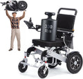 Intelligent Lightweight Foldable Electric Wheelchair, Portable Long Range Motorized Wheelchair,All Terrain Motorized Wheelchair for Adults,Durable Wheelchair -20 mi Cruise Range-Ships from USA