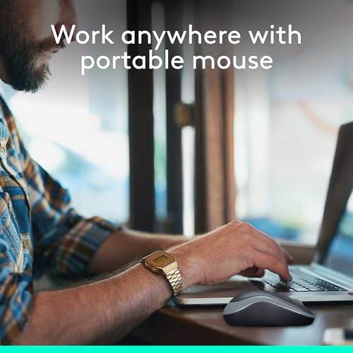 Wireless Mouse, 2.4GHz with USB Receiver, 12-Month Battery Life O87248
