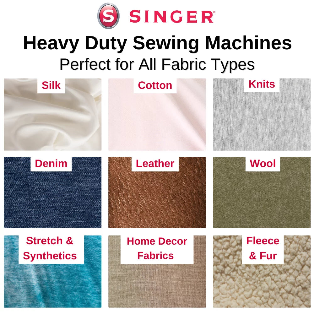 Heavy Duty Sewing Machine with 97 Stitch Applications for All Fabrics H934