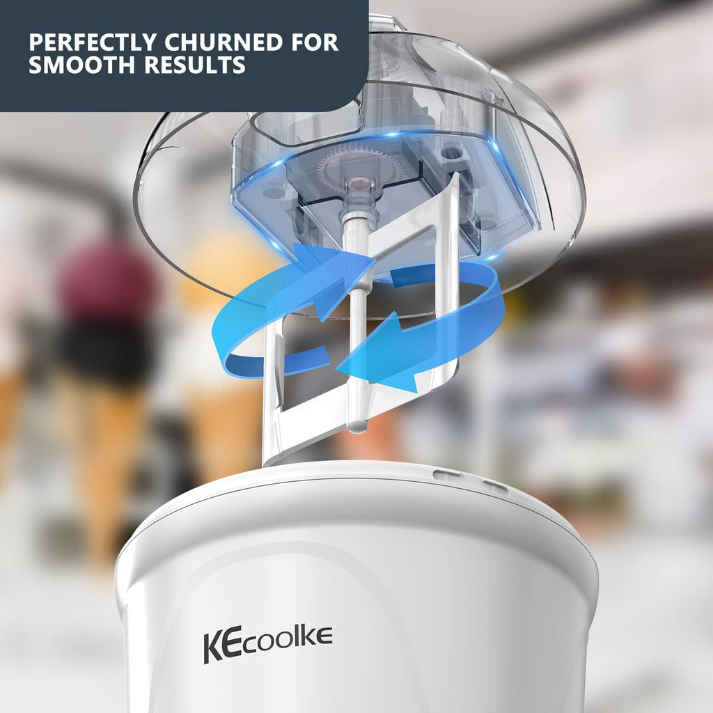 Ice Cream Maker, Electric Soft Serve Machine, 1.5 Quart Frozen Yogurt R598550