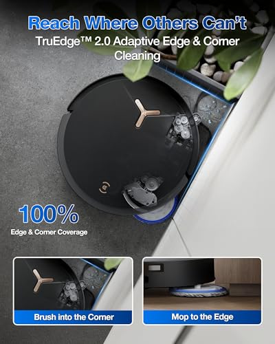 Robot Vacuum and Mop, 18500Pa Suction, Auto-Lift, Self-Emptying X838