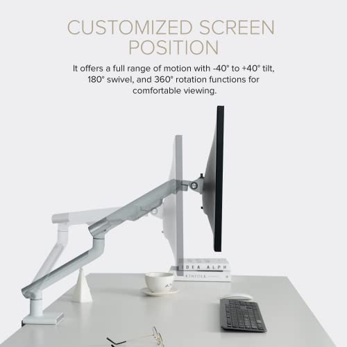 Dual Monitor Arm Mount Stand for Desk, Adjustable Full Motion, Fits 17"-32" VESA Displays D740701