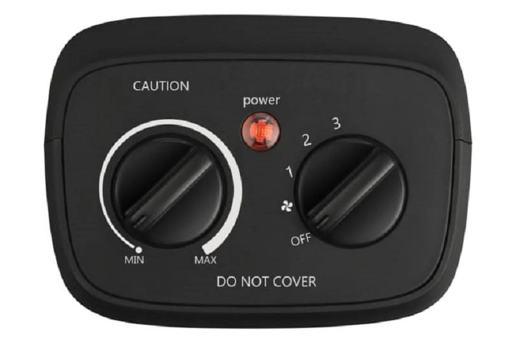 1500W Ceramic Fan-Forced Space Heater, Black K4631