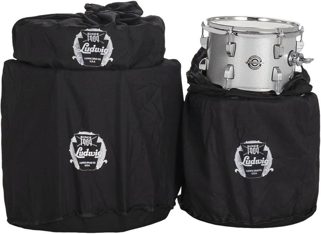 4-Piece Drum Set Shell Pack, Silver Sparkle B485