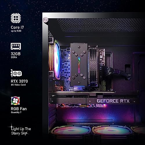 Gaming Desktop PC, Intel Core i7, 32GB RAM, 2TB SSD, RTX 3060 Y380381