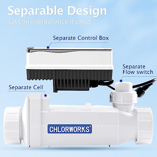 Salt Cell for Pool, Compatible with IC40, Salt Chlorine Generator, up to 40,000 Gallon W45897