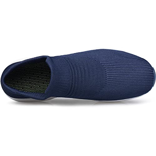 Women's Walking Shoes Sock Sneakers Slip On Casual E4485