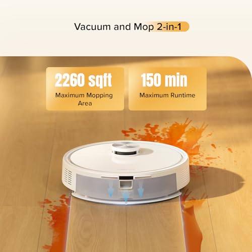 Robot Vacuum with Self-Empty Dock, 5500 Pa Suction, LiDAR Navigation S624100
