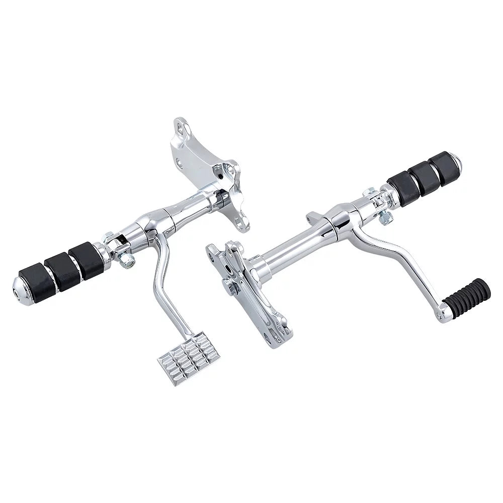 Astra Depot Chrome Billet Forward Controls Kit for Harley Sportster XL 883 1200 1991-2003