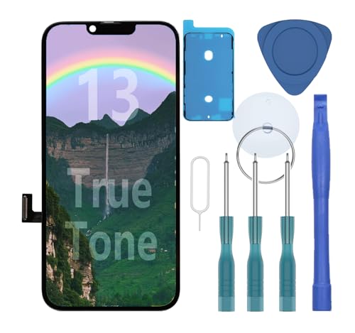 for iPhone 11 Screen Replacement Kit LCD Digitizer Front Glass Supporting Face ID Display Retina HD Full Complete Frame Assembly Set, 3D Touch, Repair Tools, Waterproof Adhesive, 6.1 Inch