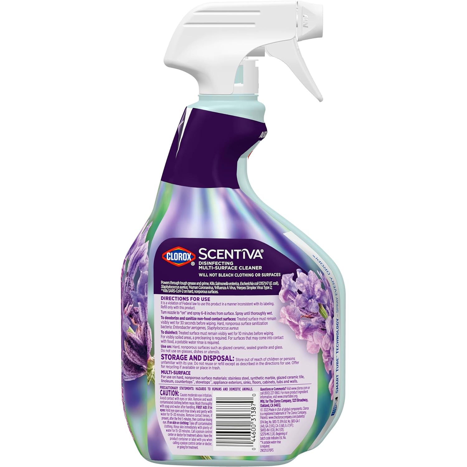 Disinfecting Multi-Surface Cleaner, Lavender and Jasmine, 32 Fl Oz G608