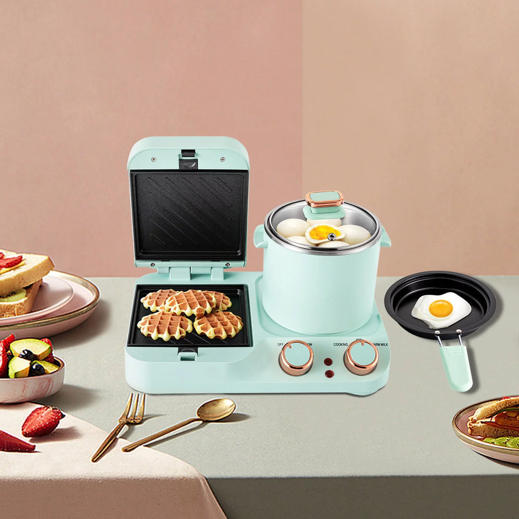 3 in 1 Breakfast Station with Frying Pan and Non-stick Plate N4833