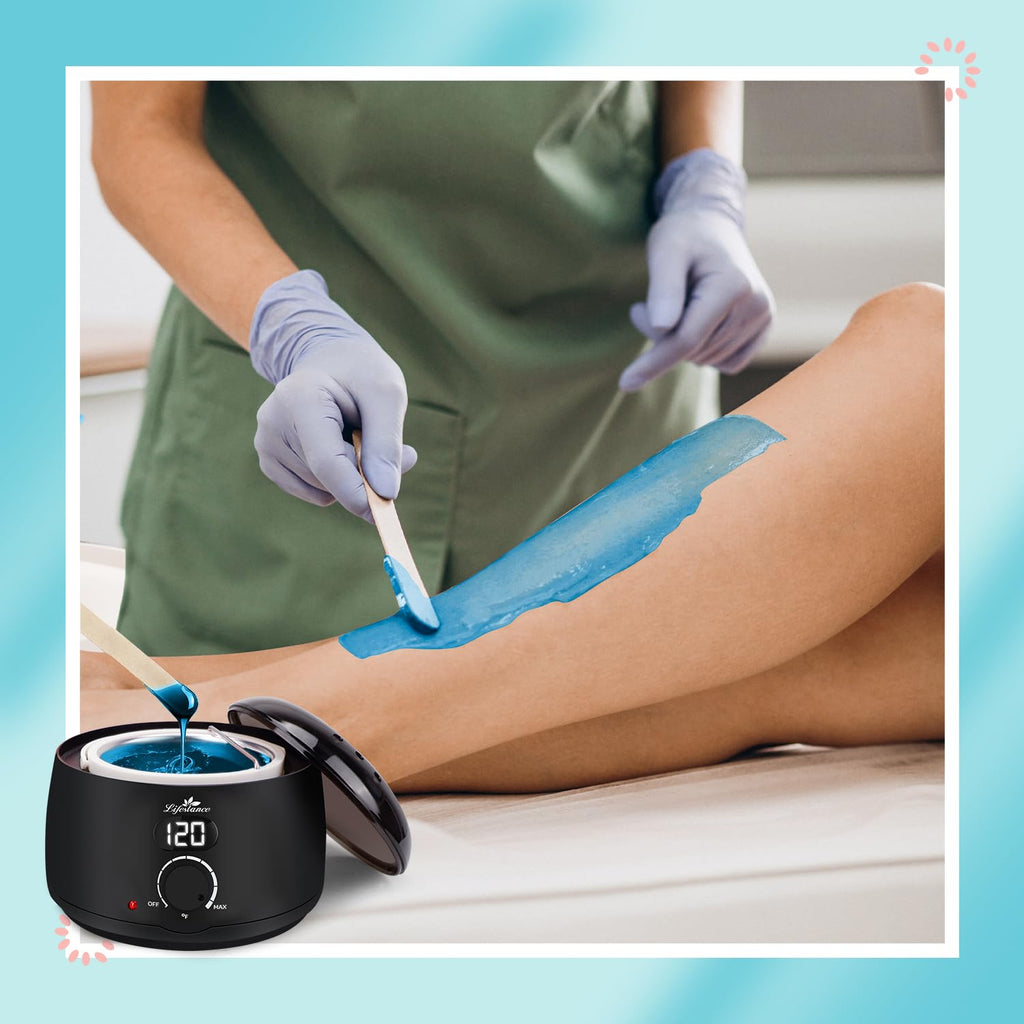 Wax Pot Warmer for Hair Removal, 500ml Digital Wax Heater with LCD F496