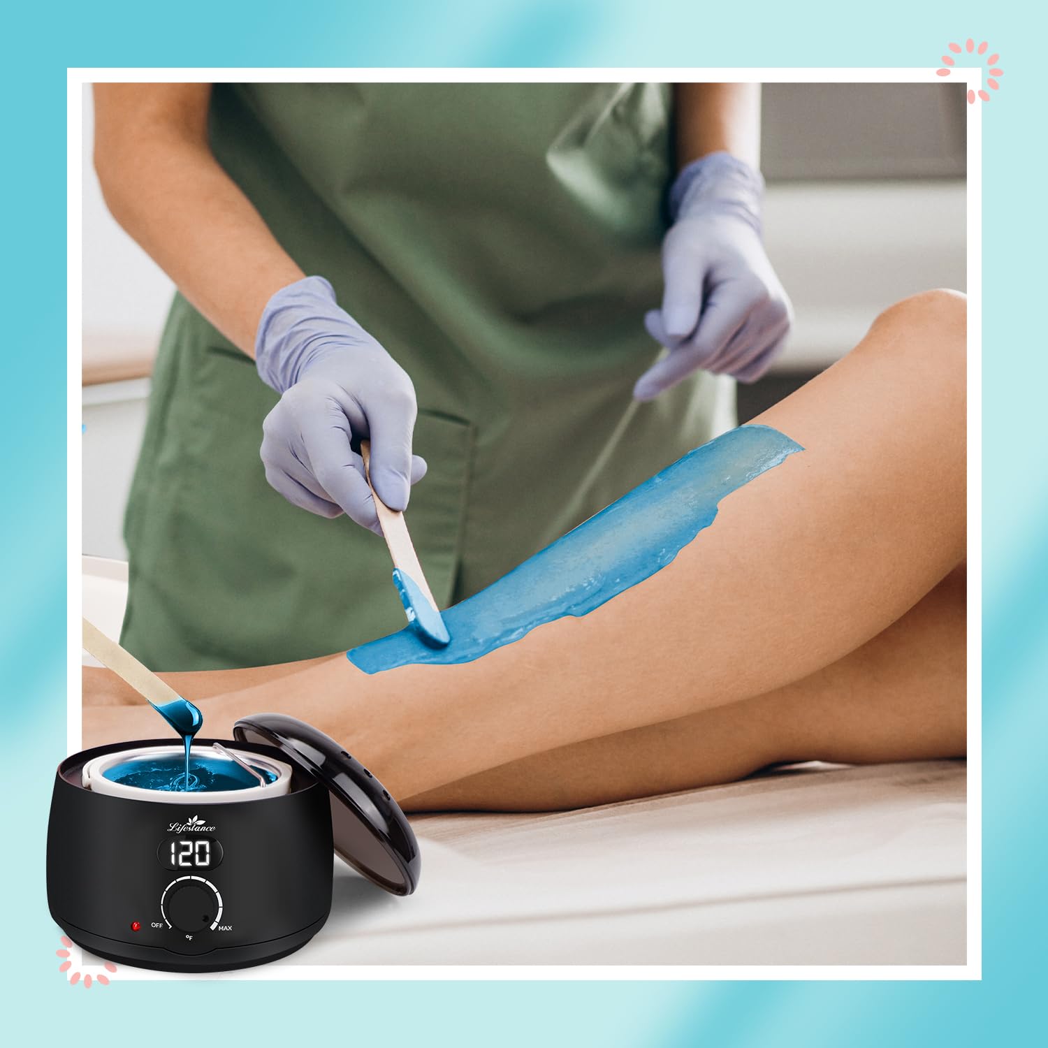 Wax Pot Warmer for Hair Removal, 500ml Digital Wax Heater with LCD F496