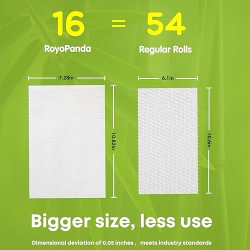 Bamboo Paper Towels 16 Rolls, 2-Ply, Highly Absorbent, Tree Free L682986