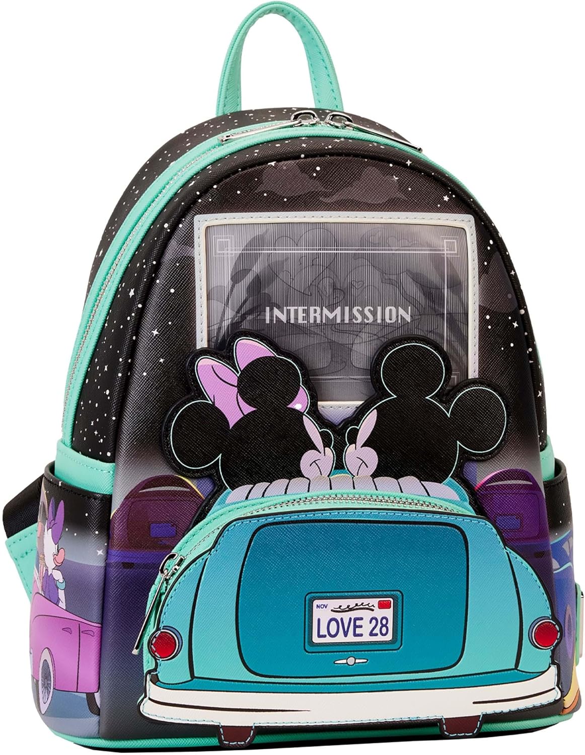 Mickey & Minnie Date Night Drive-In Lenticular Mini Backpack C658943
