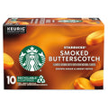 Starbucks K-Cup Coffee Pods, Smoked Butterscotch Naturally Flavored Coffee for Keurig Coffee Makers, 100% Arabica, Limited Edition, 1 Box (10 Pods)