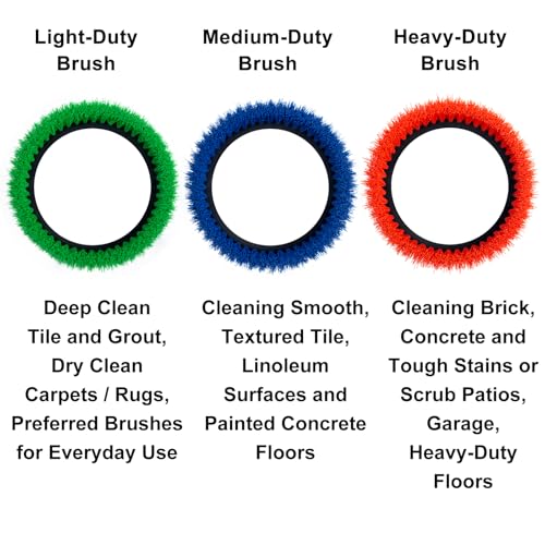 12" Light-Duty Scrub Brush for Orbital Floor Scrubber F86606