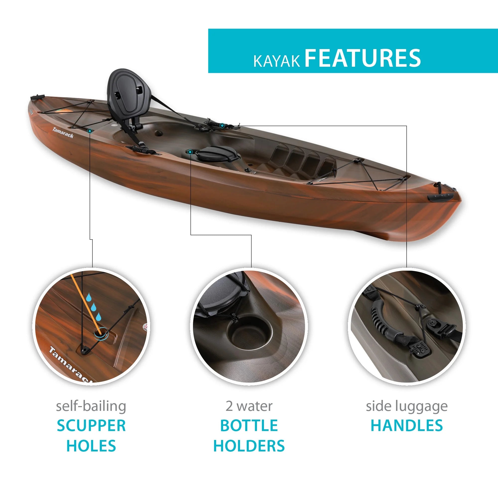 Sit-on-Top Kayak, Tiger Fusion J917781