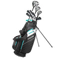 Precise AMG Men's Complete Golf Clubs Package Set Includes Titanium Driver, S.S. Fairway, S.S. Hybrid, S.S. 6-PW Irons, Putter, Bag, 3 H/C's Right Hand - Choose Size!