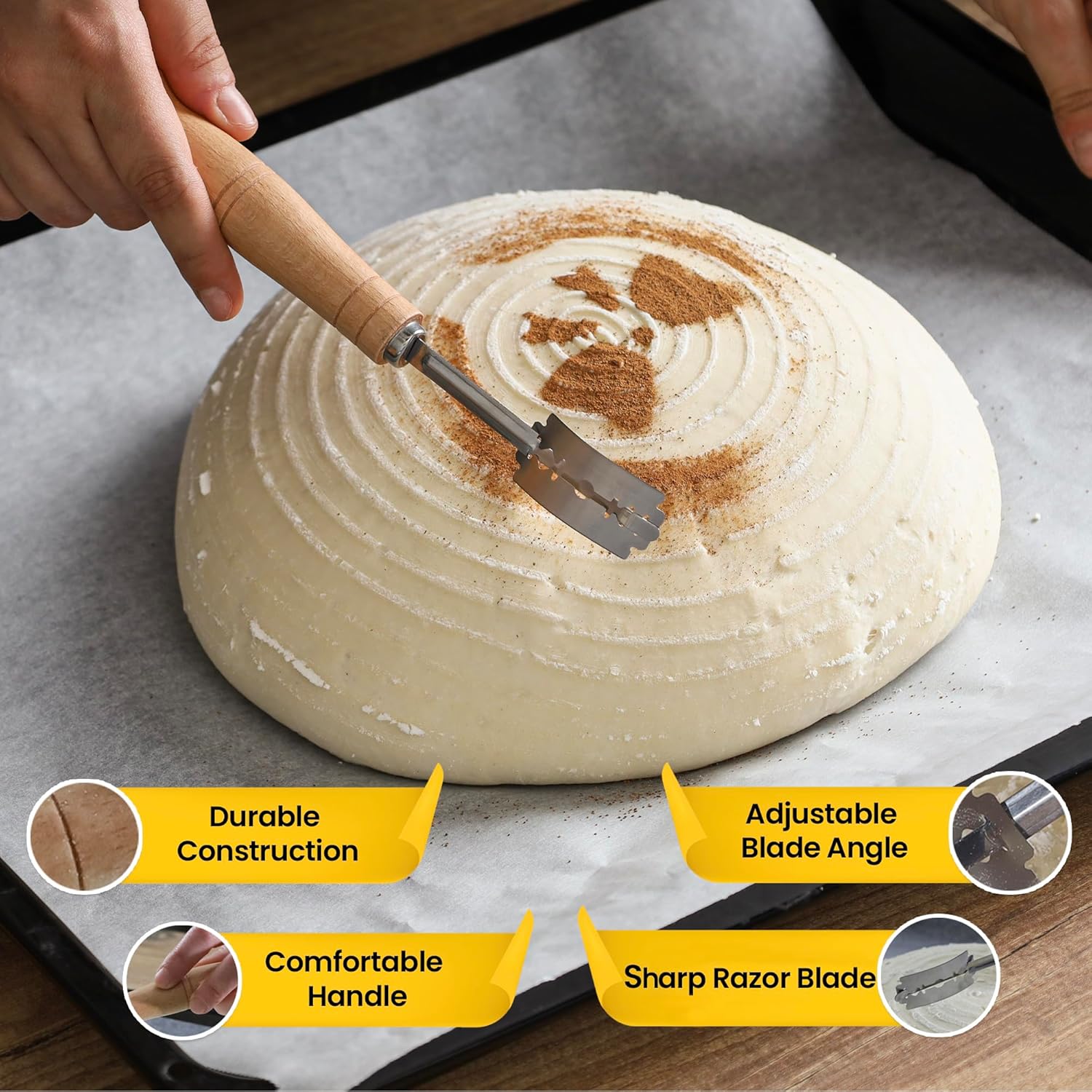 Sourdough Proofing Basket - Round 9 Inch Bread Baking Tool C8648