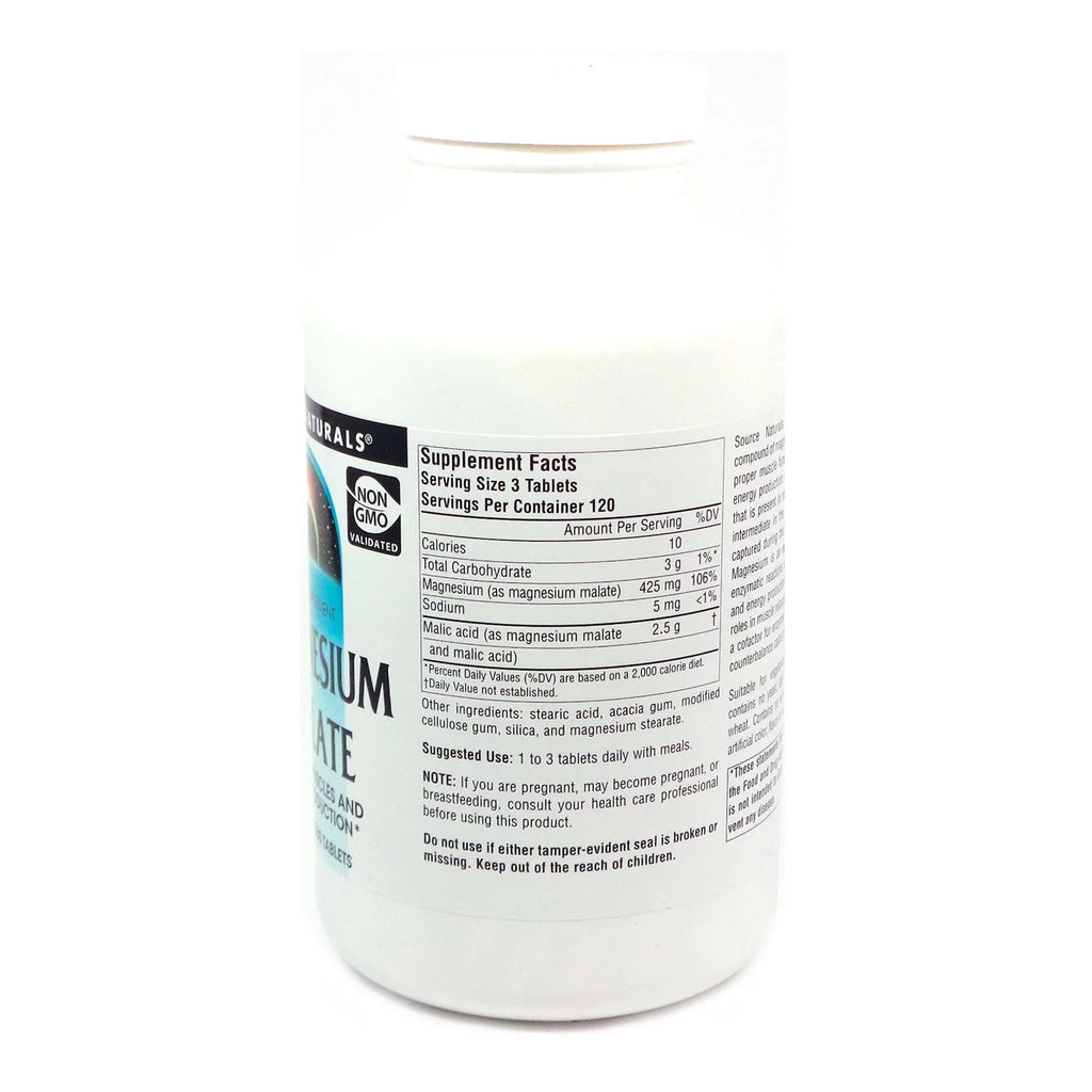 Magnesium Malate 1250 mg, 360 Tablets J408
