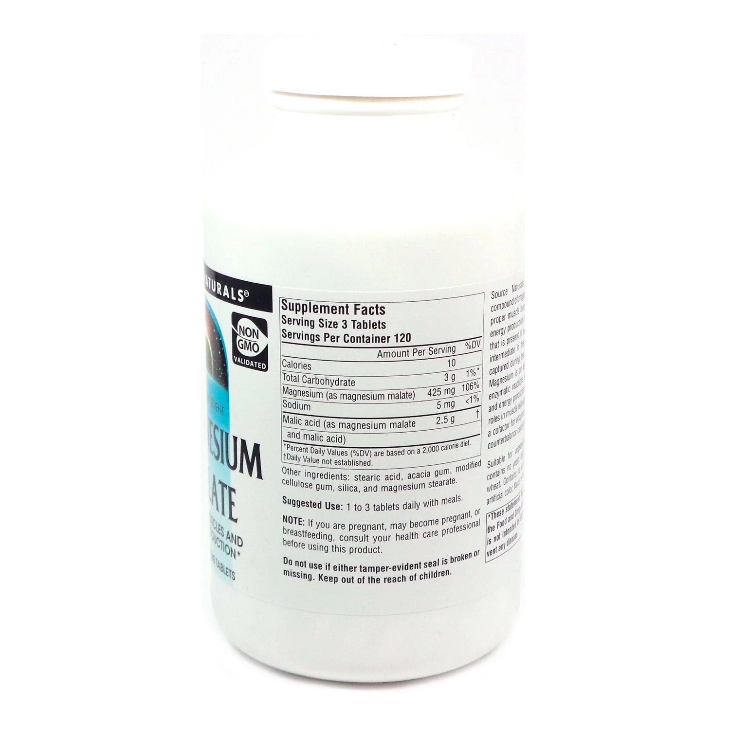 Magnesium Malate 1250 mg, 360 Tablets J408