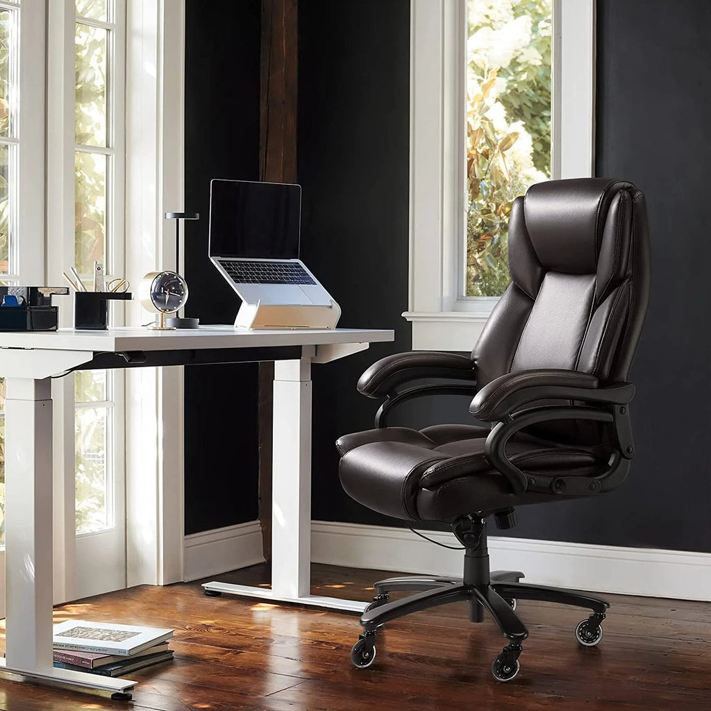 Big and Tall 500lb Home Office Chair with High Back and Lumbar Support P2537