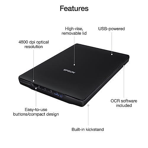 Color Photo and Document Flatbed Scanner with 4800 dpi Optical Resolution C662