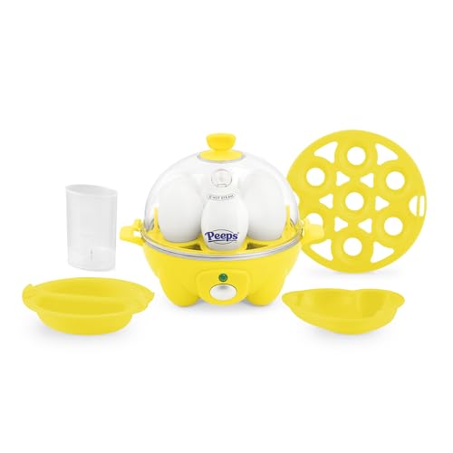 Rapid Egg Cooker for 6 Eggs, Hard Boiled, Poached, Scrambled, or Omelets, Auto Shut Off - Black O7665