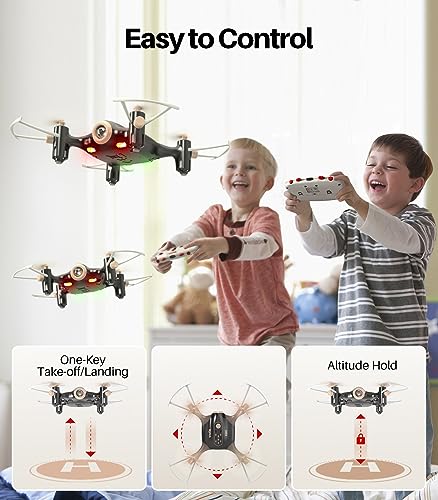 Mini Nano RC Quadcopter Drone for Kids with Altitude Hold and 3D Flips E306446