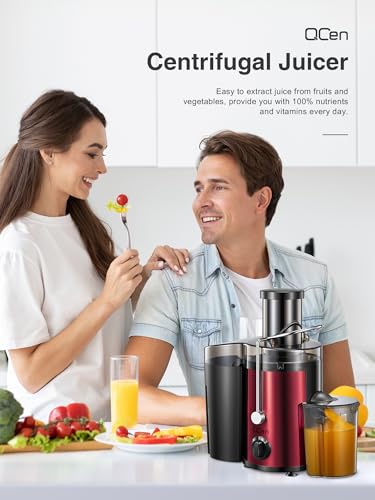 Juicer Machine, 800W Centrifugal Extractor with Wide Mouth Feed Chute, Stainless Steel, BPA-free V753