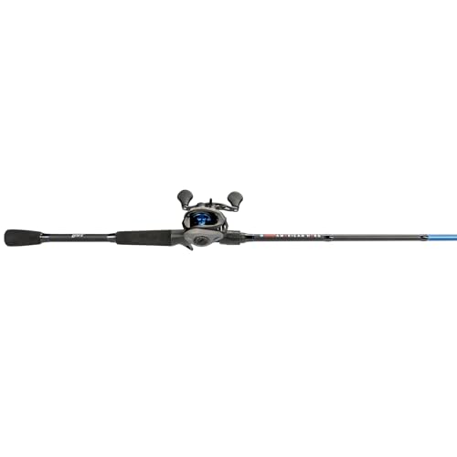 Baitcast Reel and Fishing Rod Combo, Medium-Heavy Power Fast Action, 7.5:1 Gear Ratio K7350