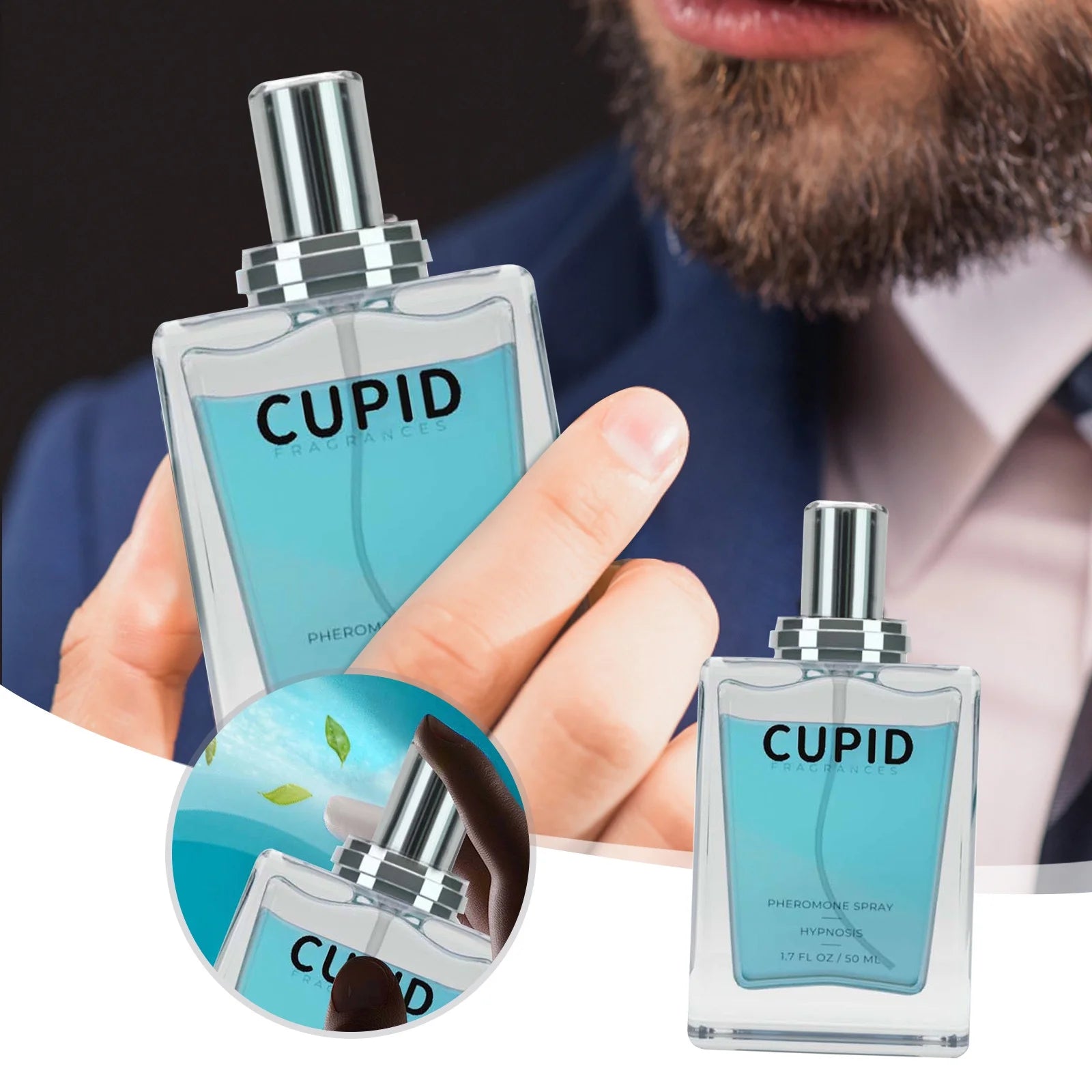 Pheromone-Infused Cologne for Men, 1.7 FL OZ / 50ML (2 Bottle) M98135