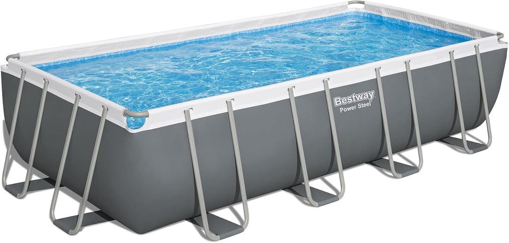 Rectangular Above Ground Swimming Pool Set with Sand Filter Pump G3747