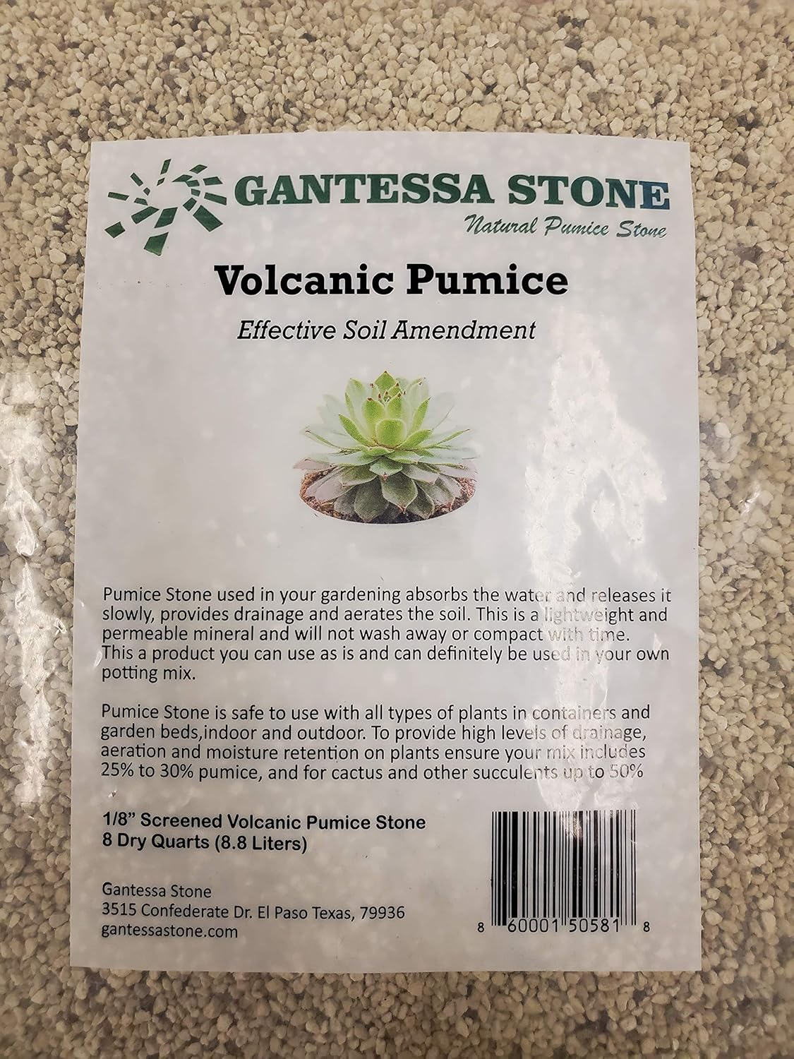 Gardening Pumice Soil Amendment | 1/8" Screened | 8 Quarts