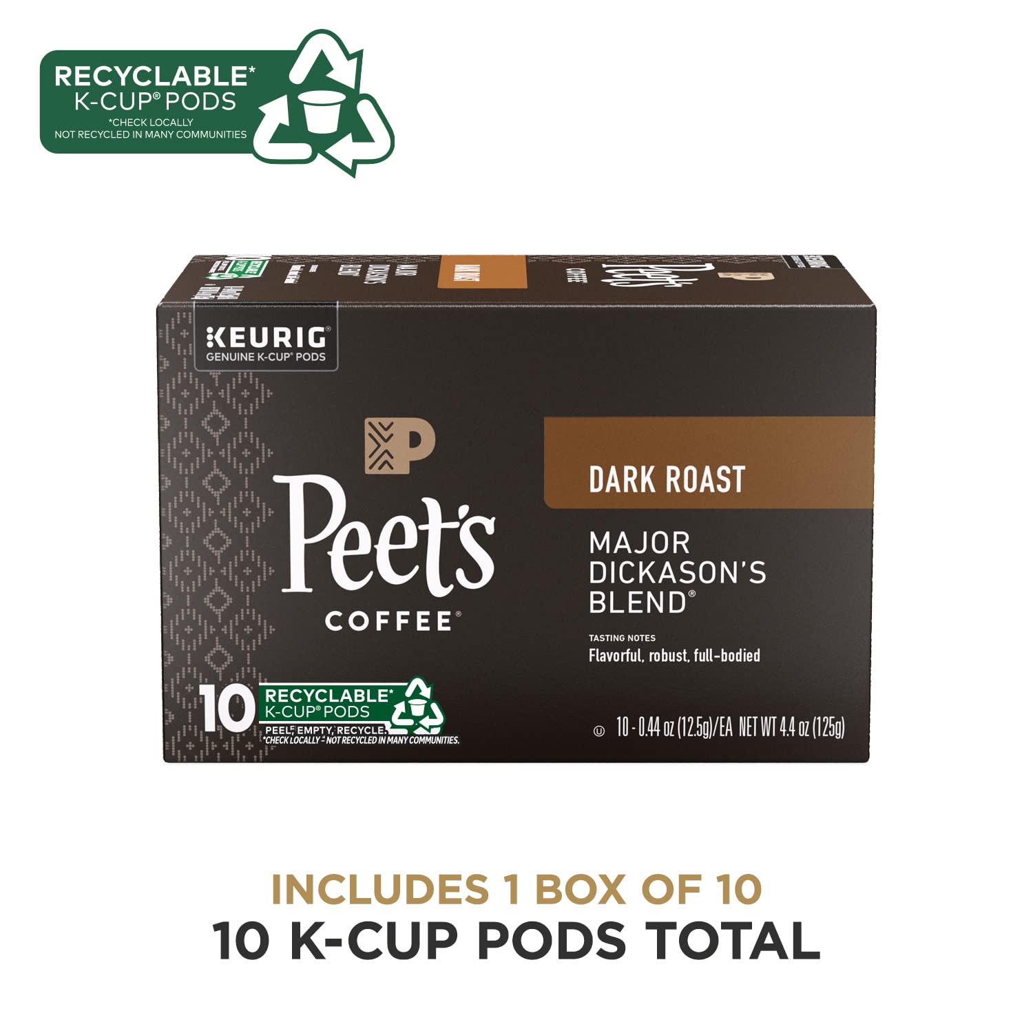 Dark Roast K-Cup Pods for Keurig Brewers, 10 Count W50676