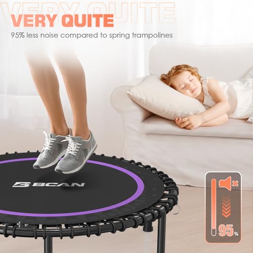 Foldable Mini Trampoline for Adults with Durable Bungees V5441