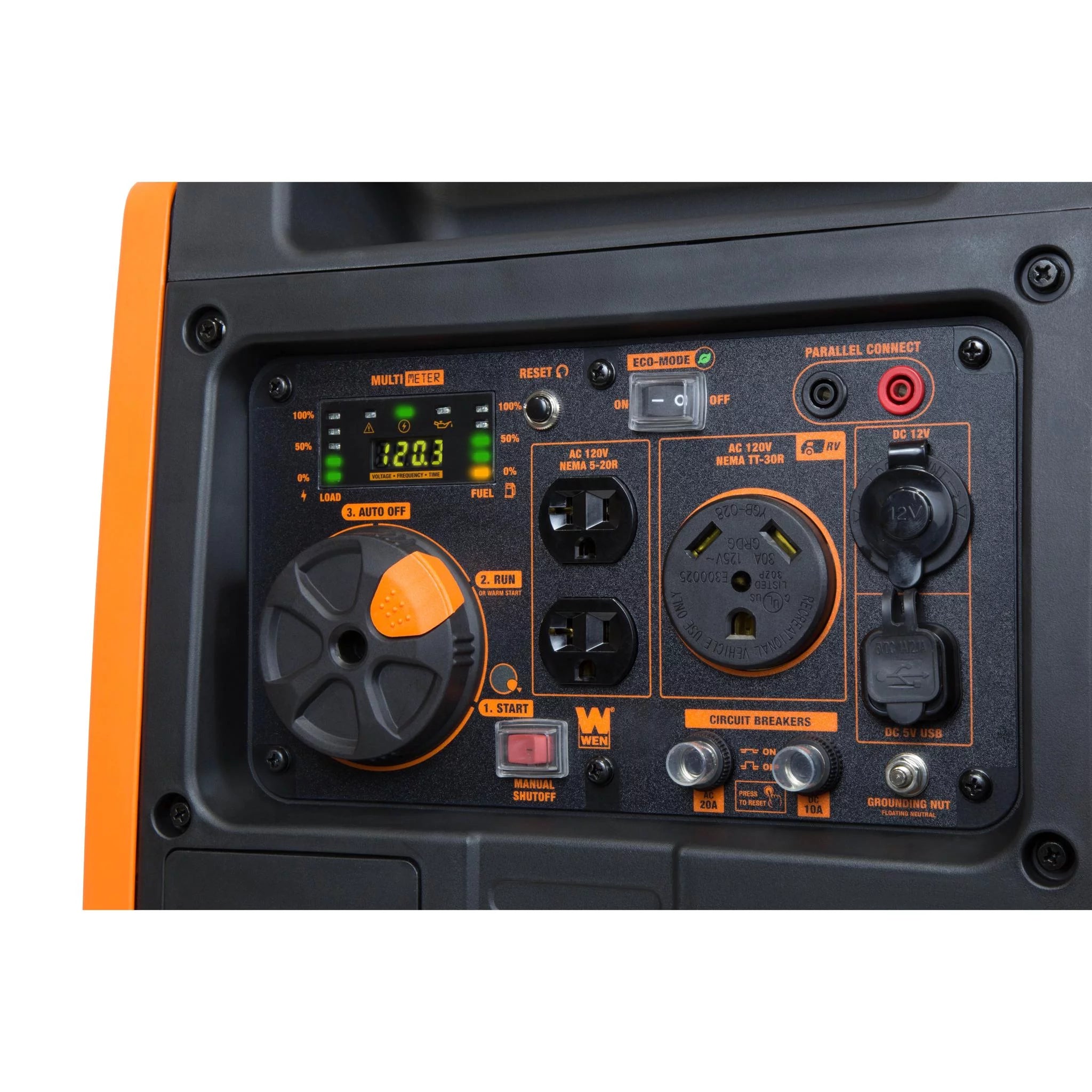 4500-Watt Portable Inverter Generator with Electric Start F44174