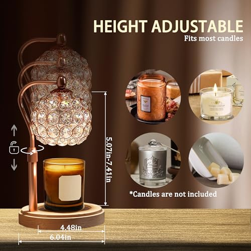 Candle Warmer Lamp with Timer, Adjustable Height and Dimmable V61695