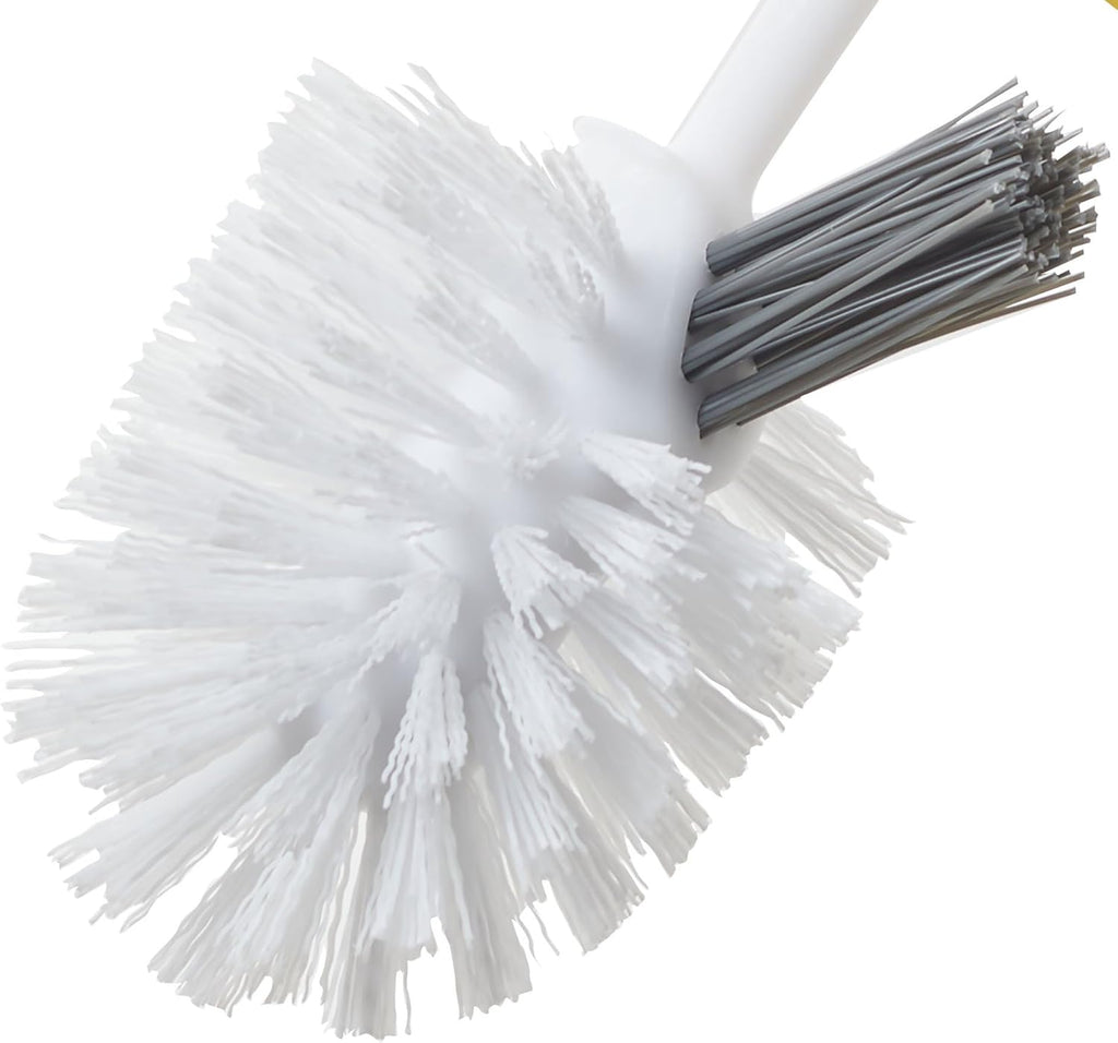 Toilet Bowl Brush with Under Rim Cleaner, Gray I3478