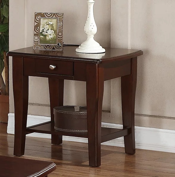 Wooden Brown End Table for Living Room Sofa Side G26812